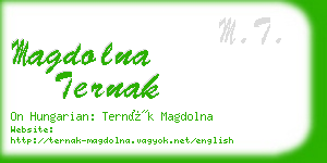 magdolna ternak business card